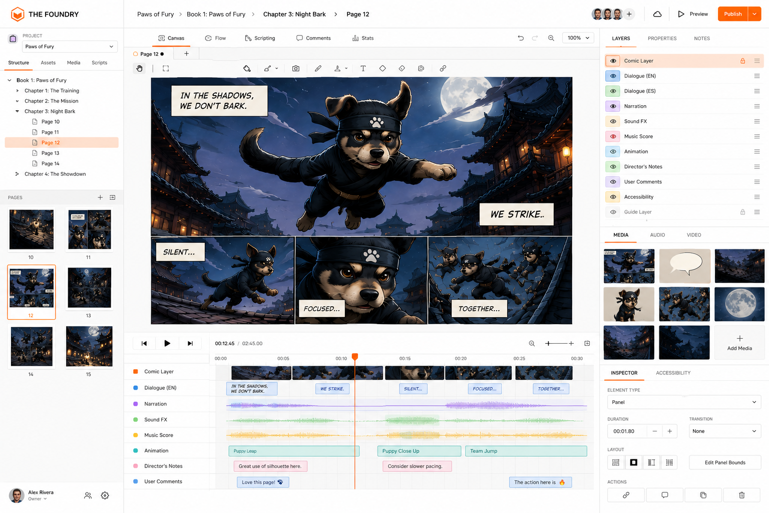 Concept visual of Foundry control-room story preparation modules connected into a structured package.